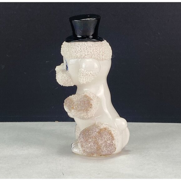 Vintage Spaghetti Poodle With Black Top Hat Figurine - Picture 2 of 8